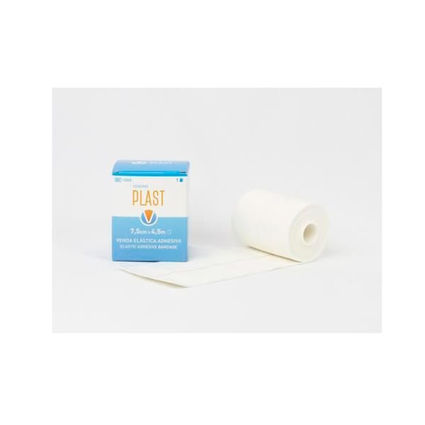 Vendari Plast 7,5 cm x 4,5 Meter: selbstklebende elastische Baumwollbinde (EINHEIT)